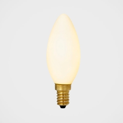 Tala Candle E14 4W LED żarówka, matowa biała Dim to Warm