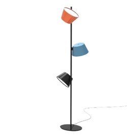 TAM TAM P3 lampa podłogowa, czarna