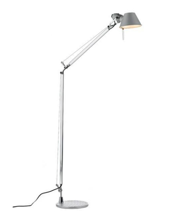 Tolomeo Lettura lampa podłogowa, aluminium