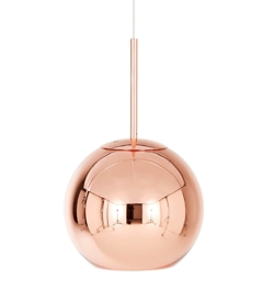 Copper okrągła lampa wisząca Ø25, miedź