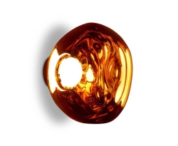 Melt Surface mini kinkiet / lampa sufitowa, miedź