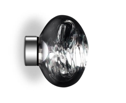 Melt Surface mini kinkiet/lampa sufitowa, srebrna