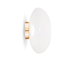 Melt Surface kinkiet/lampa sufitowa, opal/złoto