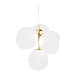 Melt mały żyrandol, opal/złoto