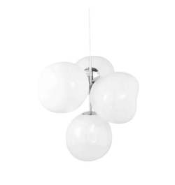 Melt mały żyrandol, opal/srebrny