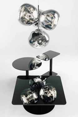 Melt mały żyrandol, srebro