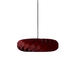 Lampa wisząca TR5, brzoza/mahoniowa czerwień, 60 x 20 cm