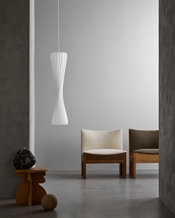 TR7 lampa wisząca, PC Nonwoven/biały, 25 x 112 cm