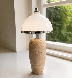 Lampy z trawertynu