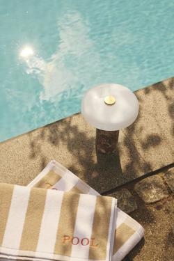 TRIP przenośna lampa bateryjna / stołowa, dark emperador/opal