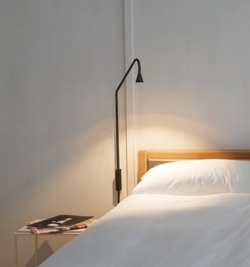 Austere kinkiet, czarny