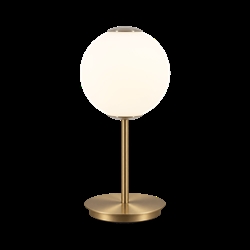 Audrey Move lampa akumulatorowa / lampa stołowa, mosiądz/opal
