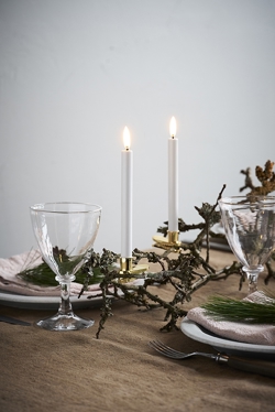 LED świeczki choinkowe, White, 2-pak, 1,3x13,8cm