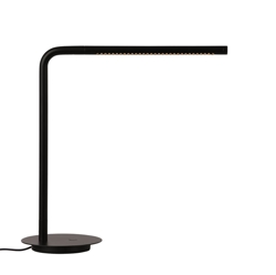 Omni lampa stołowa z USB, czarna