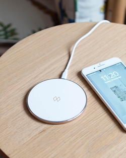 Unifier Qi ładowarka bezprzewodowa, biały/rose gold