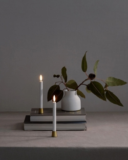 LED mini świeczki, Nordic White, Smooth, 2-pak, 1,3x13,8cm