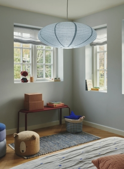 Villo lampa wisząca z papieru ryżowego 60, niebieska