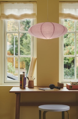 Villo lampa wisząca z papieru ryżowego 60, fioletowa