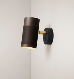 Thorup Copenhagen Patrone kinkiet mały, brązowany mosiądz, 120 mm