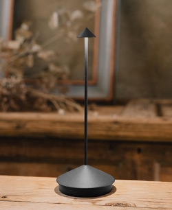 Pina lampa bateryjna/stołowa, ciemnoszara