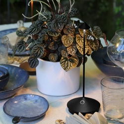 Pina lampa bateryjna/lampa stołowa, czarna