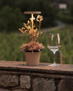 Poldina Reverso lampa bateryjna / lampka stołowa, piaskowa