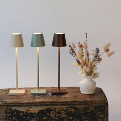 Poldina micro w piaskowym, szałwiowym zielonym i corten