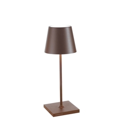 Poldina mini lampa bateryjna / lampka stołowa, corten