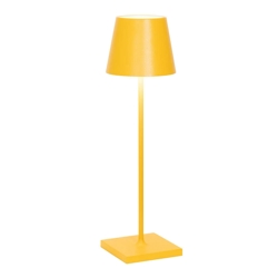Poldina lampa bateryjna / lampka stołowa, ochra żółta