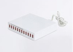 Zafferano ładowarka wieloportowa z 12 x USB A - 150W, biały