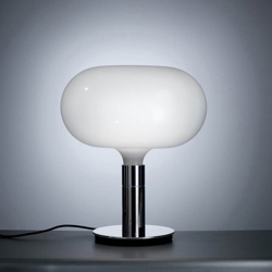 AM1N lampa stołowa, chrom/biały
