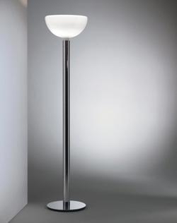 AM2C lampa podłogowa, chrom/biały