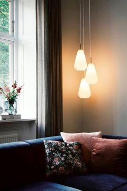 Anoli 3 pendel, nordic złoto/opal