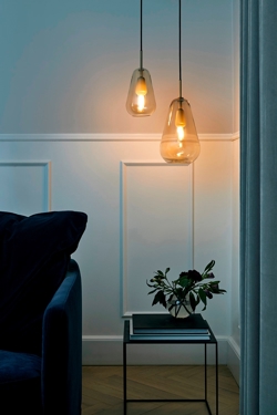 Anoli 1 pendel small, nordic złoto/złoto