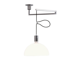AS41C lampa wisząca, chrom/biały
