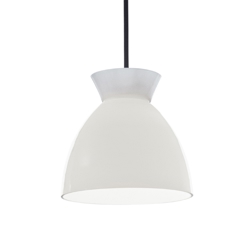 Bikube 180P lampa wisząca, opal/czarny kabel