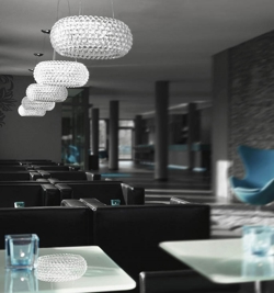 Caboche Plus Media zwis LED, przezroczysty