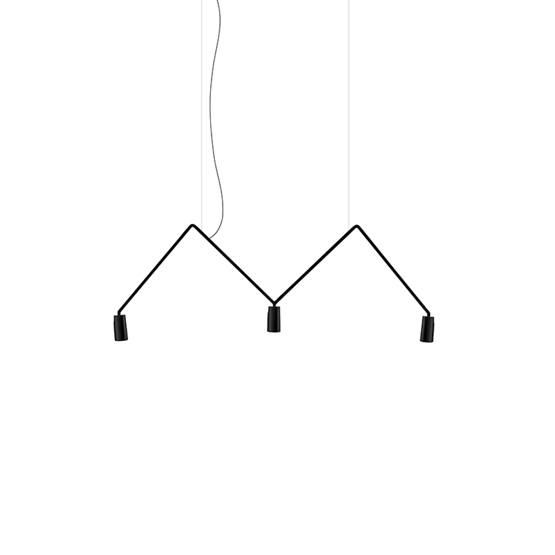 DABLIU Spot 40 lampa wisząca, czarna