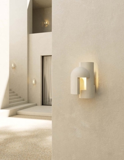 SOUL STORY 1 zewnętrzna lampa ścienna, biała