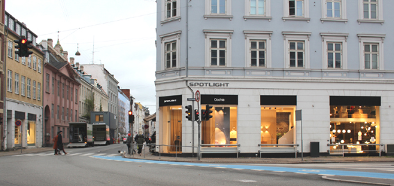 Showroom i sklep Spotlight przy Store Kongensgade 103 w Kopenhadze