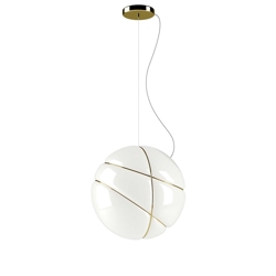 Armilla lampa wisząca, złoty kolor