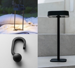 Flai zestaw, średni (latarnia + lampa stołowa + hak)