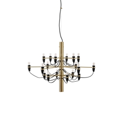 2097/18 żyrandol, mosiądz