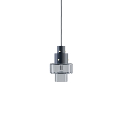 Gask lampa wisząca, czarna/przezroczysta