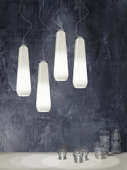 Glass Drop Lampa wisząca, Biała