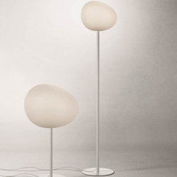 Gregg media lampa podłogowa, biały/biały