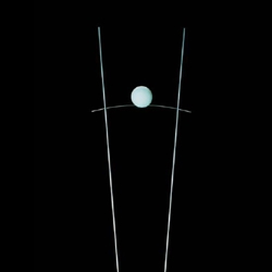 Ilios lampa podłogowa, srebrna