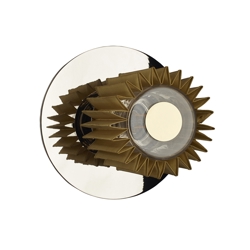 In The Sun 190 kinkiet/plafon, srebrny/złoty