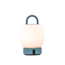 Loome lampa stołowa / lampa na baterie, smoky teal (niebieskozielony)