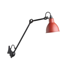 Lampe Gras No 222 kinkiet, czarny/czerwony